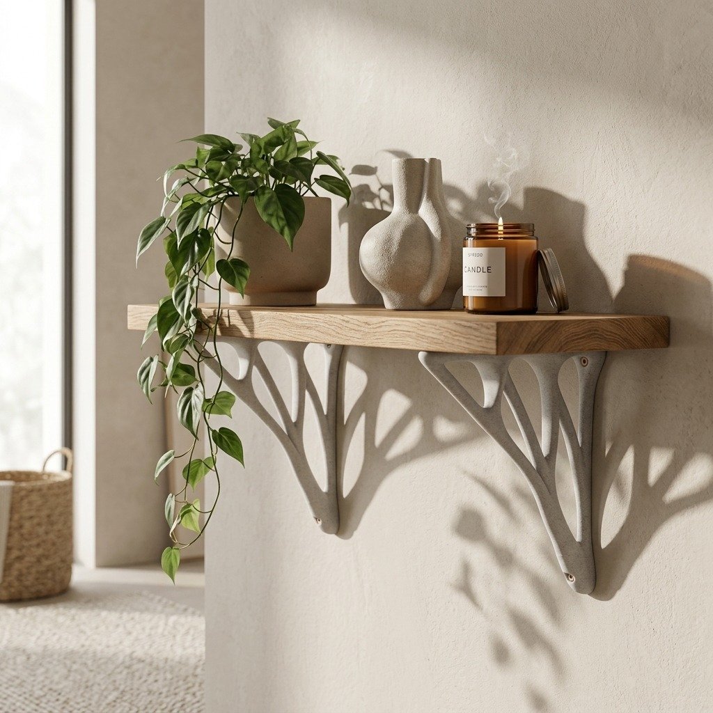 Organic Biomimetic<br>Floating Shelf Brackets